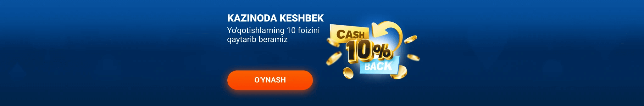 Kazinoda naqd pul berish